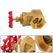 DURAFORCE Brass Gate Valve DN65 NPT Female Thread 2-1/2" for Water Gas Fuel Flow Control