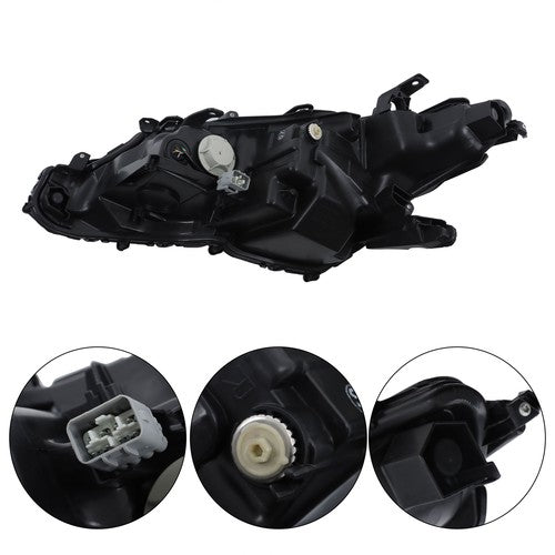 DURAFORCE Black Housing For 21 22 Toyota Camry XSE XLE Full LED Headlight Assy Right Side