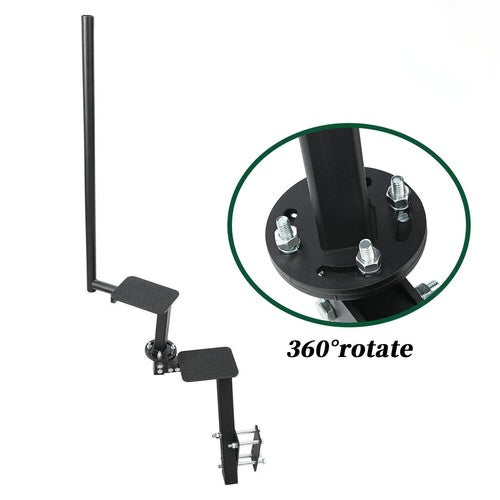 DURAFORCE For Bass Boat 2 Steps Rotatable 360 Dual Boat Trailer Steps w/ Handle Combo