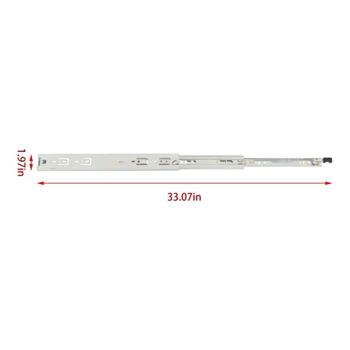 DURAFORCE 1 Pair 18 Inch 150 Lb Capacity Heavy Duty Locking Drawer Slides