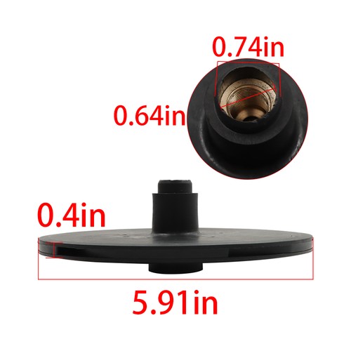 DURAFORCE R0536400 Booster Pump Impeller Pool Cleaner Part For Polaris New Style PB4-60