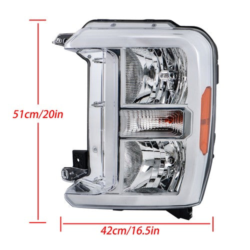 DURAFORCE For Ford F250 F350 SuperDuty 2023-2024 Headlight Driver/Left Side Single Halogen