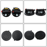 DURAFORCE 2 Pack 8" Glass Suction Cups with Pressure Gauge 440 lb Load Capacity