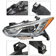 DURAFORCE Driver Side For Infiniti QX60 2016 2017 18 Headlight NO AFS HID/Xenon Projector
