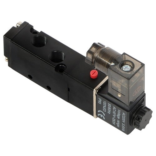 DURAFORCE 5 Way 1/8" Solenoid Valve Pneumatic Air Control 24 VDC Coil v dc