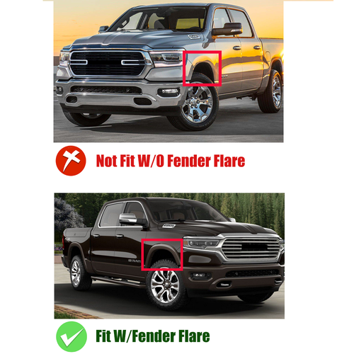Front Driver Side Bumper To Body Filler Panel Fit 2019-2021 Ram 1500 68403895AA