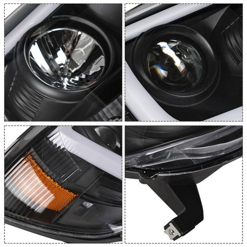 DURAFORCE Headlights Left&Right For Toyota Tacoma 2005-10 11 Front Bumper Grille Plastic