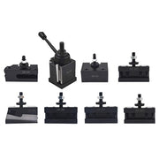 DURAFORCE BXA 250-222 New Wedge Type Tool Post For Lathe 10 - 15" With 7PC Tool Holders