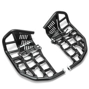 DURAFORCE For Honda TRX 450R Sportrax 450 Nerf Bars Pro Peg Heel Guard Aluminum Black Pair