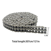 DURAFORCE #60-2 Double Strand Duplex Roller Chain 10 Ft with 2 Connect Links