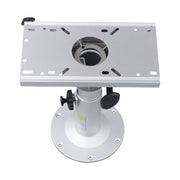 DURAFORCE Aluminum Marine Seat Pedestal 13"-19" Adjustable Height Locking With Slide Base