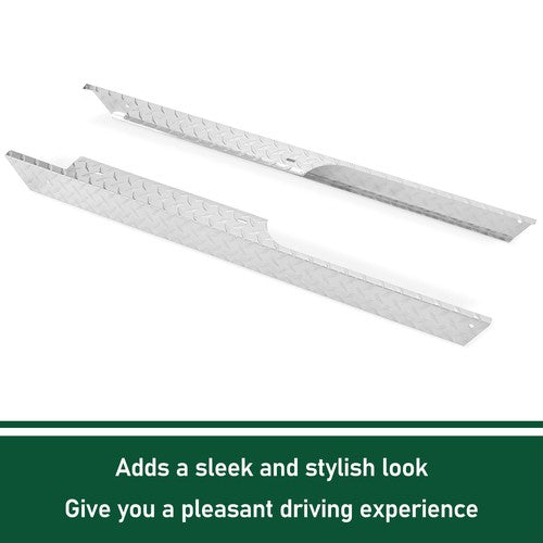 DURAFORCE Silver Rocker Panel Diamond For EZGO TXT 1994-2013 Golf Cart Side Plate Cover