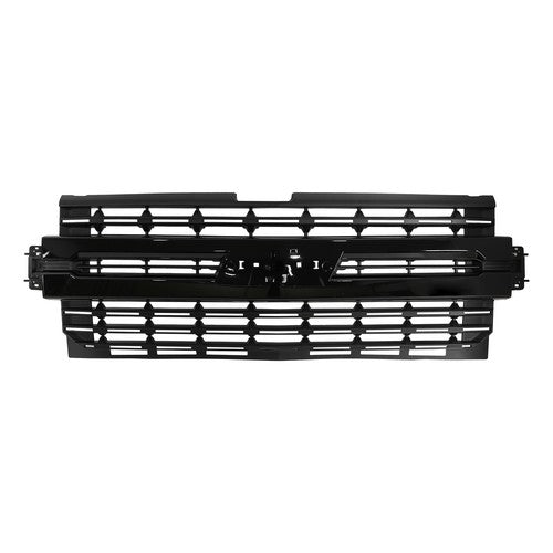 DURAFORCE Front Bumper Grill for Chevrolet Silverado 1500 2019 2020 2021 Gloss Matte Black