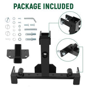 DURAFORCE 3 Point Receiver Trailer Hitch Attachment For Cat 1 Tractor Tow Drawbar Adapter