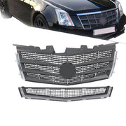 DURAFORCE Fit For Cadillac CTS 2008 2009 2010 2011 Front Upper Grille & Lower Grille Set