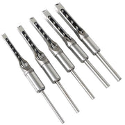 DURAFORCE 7 Pcs Woodworking Square Hole Mortise Drill Bit High Speed Steel Chisel Bit