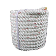 DURAFORCE 1"×120ft Double Braid Polyester Rope 3400lbs Breaking Strength Strong Pulling
