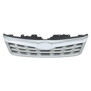 DURAFORCE Front Bumper Upper Grille Replacement Plastic Gray For Subaru Forester 2011-2013