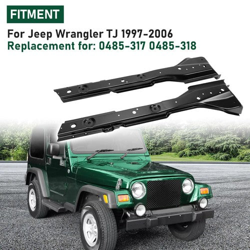 DURAFORCE For 97-06 Jeep Wrangler TJ Full Body Mounts Torque Boxes Box Floor Supports Pair