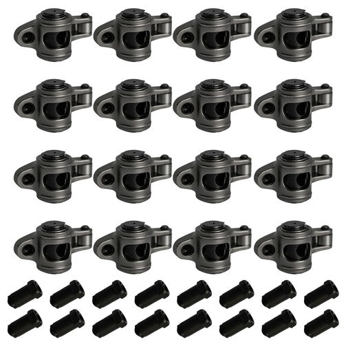 DURAFORCE For Chevy SBC 267 350 1.6 Ratio 7/16" Full Roller Rocker Arms No Self-Aligning