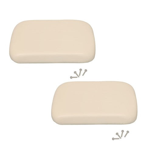 DURAFORCE New 2× Seat Back Cushion Assembly White For Club Car DS Golf Cart 1979-2000.5