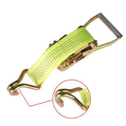 DURAFORCE 8-Pcs 2" x 15 Ft Ratchet Straps With J Hook 5000 Lbs Heavy Duty Tie Downs