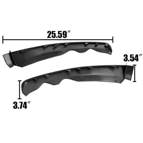 DURAFORCE Front Bumper Lower Lip Valance Panel Cover LH RH for 2013-2016 Ford Fusion