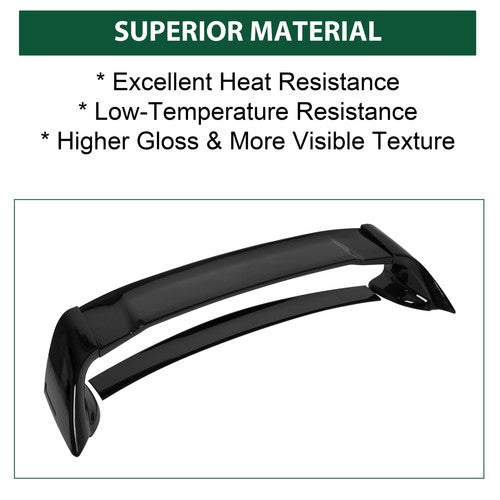 DURAFORCE For 06-11 Civic 4DR Sedan Gloss Black Painted Mugen Style RR Trunk Wing Spoiler