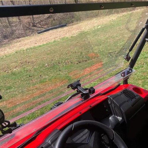 DURAFORCE 2-in-1 Scratch Resistant Flip Windshield For Kawasaki Mule PRO MX 2019-2025