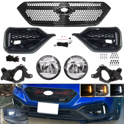 DURAFORCE For 2022 2023 Subaru WRX STI LED Turn Signal DRL Fog Bezel Lights & Front Grille