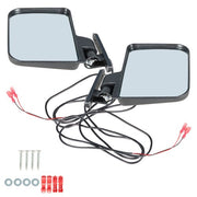 DURAFORCE Side Mirrors With Led Turn Signal Light Rear View Mirrors For EZGO Golf Cart