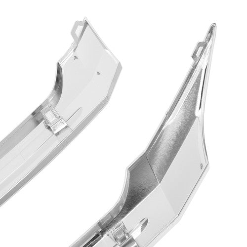Front Upper Center Grille Trim Grill Chrome Set for 2011-2014 Ford Edge 2 Pcs
