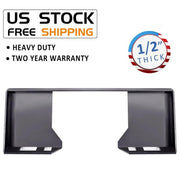 DURAFORCE 1/2" Skid Steer Mount Plate Adapter Loader Quick Tach Attachment For Bobcat