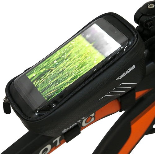 DURAFORCE Bike Phone Front Frame Bag Bicycle Top Tube Cycling Phone Mount Pack For ECOTRIC