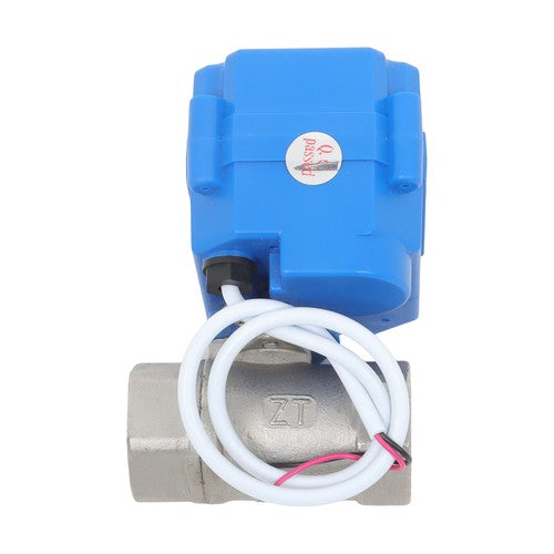DURAFORCE Solid Motorized Ball Valve 1in Full Port SS 9-24V AC/DC NC Auto Return