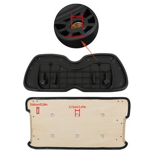 DURAFORCE For Club Car Precedent 2004-2011 Beige Front Seat Cushion & Backrest Golf Cart