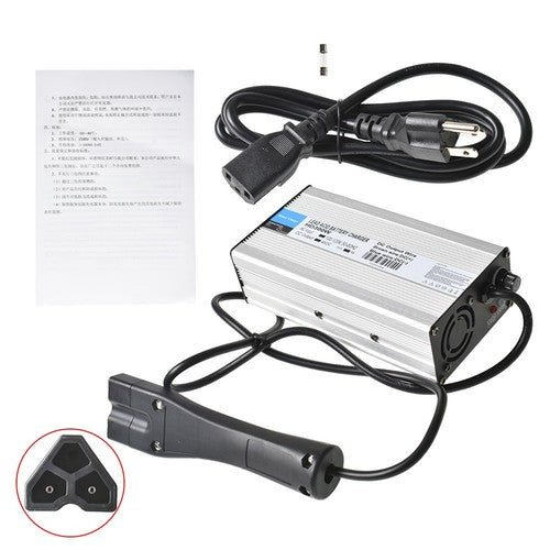 DURAFORCE For EZGO RXV Golf Cart 48 Volt Battery Charger with 3-pin Triangular Plug New