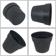 DURAFORCE 6 Pack 5 Gallon Plastic Nursery Pots Heavy Duty Garden Flower Plant Pots