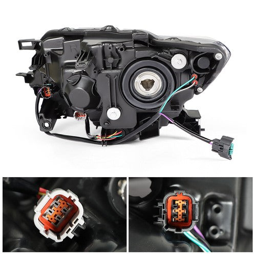 DURAFORCE Headlight HeadlampClear Lens For Nissan Rogue 2014-2016 Halogen Passenger Side