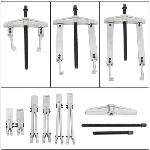 DURAFORCE 3 in 1 Gear Puller Set 9-Piece 2 Jaw Bearing Flywheel Puller Removal Tool Kit