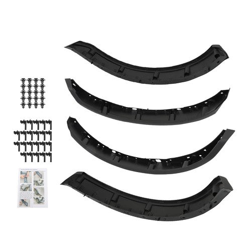 DURAFORCE New Plastic Black Wide Wheel Lip Fender Flares Fit For Ford Bronco 2021-2024