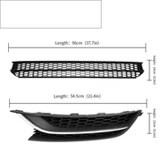 DURAFORCE Front Bumper Lower Grille & Fog Light Bezel Cover LH+RH Fit 2012-2015 VW Passat