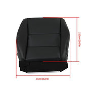 DURAFORCE New For Acura RDX 2007-2012 Driver Bottom Perforated Leather Black Seat Cover