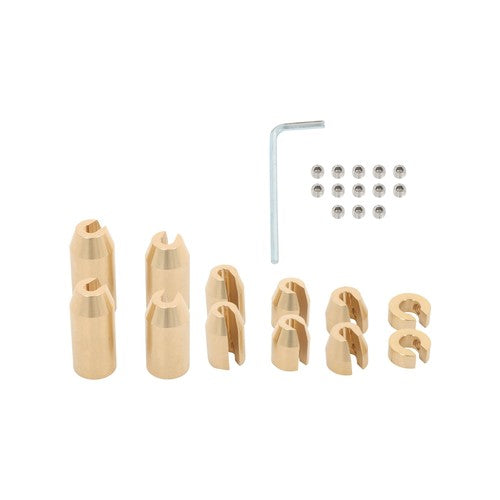DURAFORCE Motorcycle Reusable Brass Wheel Spoke Balance Weights 12 Pack Universal
