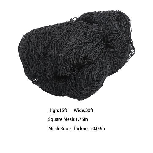 DURAFORCE Sports Net,Sports Netting Barrier 15x30FT Baseball Softball Backstop Nets