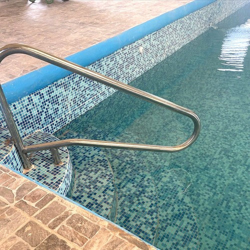 DURAFORCE Pair(2PC) Swimming Pool Hand Rail Ladder Handrail Stair Rail 304 Stainless Steel