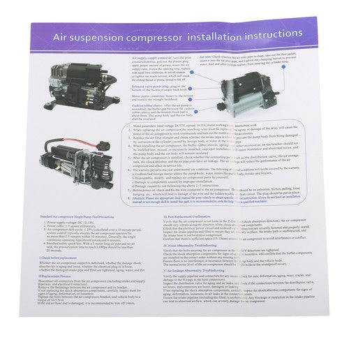 DURAFORCE Air Suspension Compressor Pump 37226785506 NEW For BMW X5 E70 X6 E71 E72 2007-13