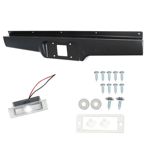 DURAFORCE Rear Steel Bumper Roll Pan For Chevy S10 GMC S15 Sonoma Pickup 1982-1993 Black