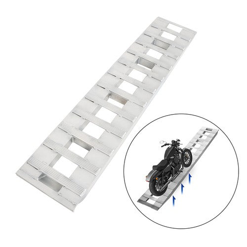 DURAFORCE New 72"x15" Aluminum Ramps 2 PACK 6500Lbs Car Trailer Truck Hook End 1 Pair
