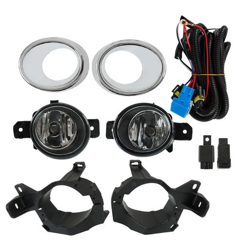 DURAFORCE Pair Bumper Fog Lights+Rear Liftgate Handle For Nissan Pathfinder 2013-2016